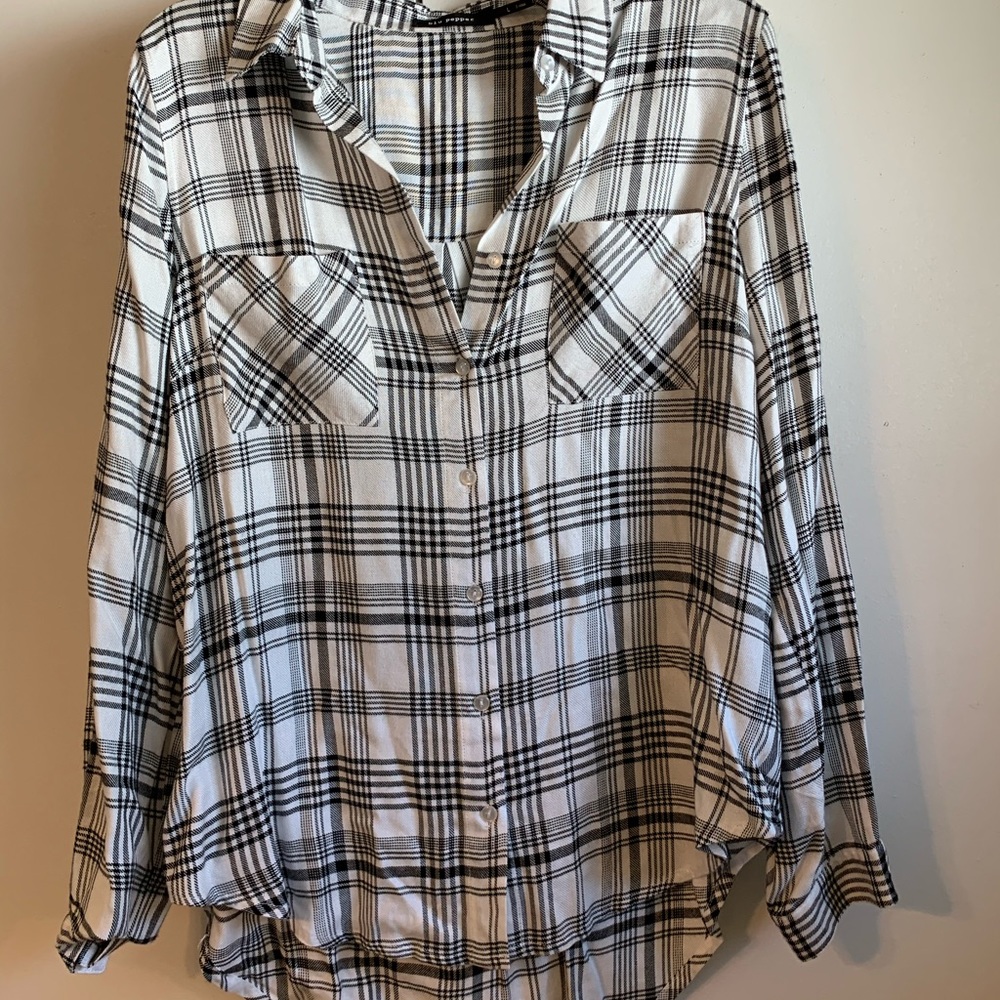 Plaid button down